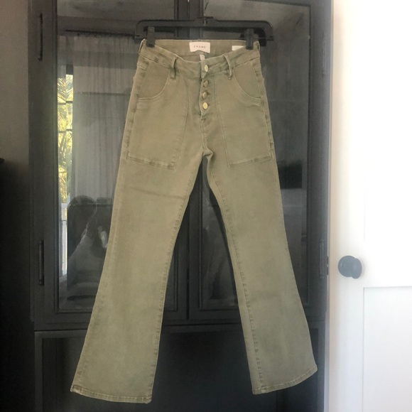 Frame Denim army green jeans. - Picture 1 of 3
